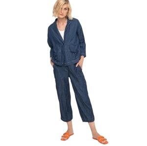 OZAI N KU Denim Jacket Blue Size Small